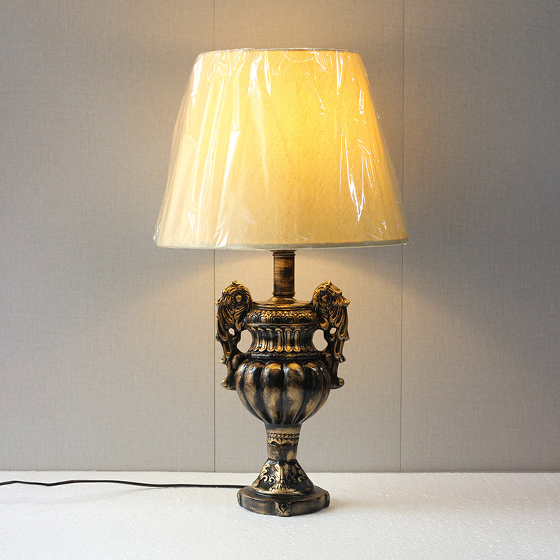 Model 128060 Golden Antique (Pair) Table Lamp for bedrooms