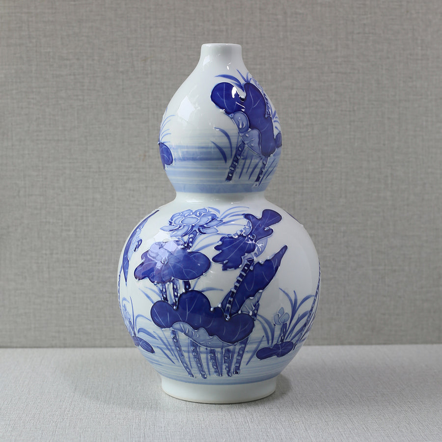 Bluepottry CC1374 Matt Double Bottle Vase (Each) Table Lamp for living rooms