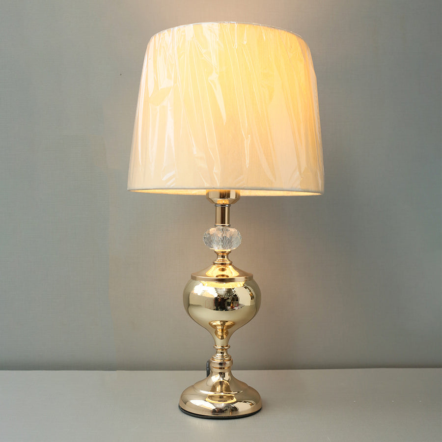 Metal Murli 100×95 French Gold Color Table Lamps(Pair) for bedrooms