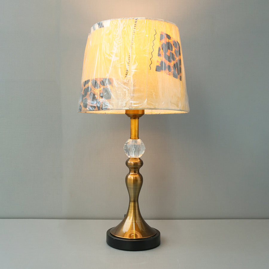 Metal Adam Murli Golden Brown Color Table Lamps(Pair) for bedrooms