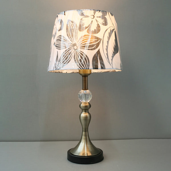 Metal Adam Murli Antique Brass Color Table Lamps(Pair) for bedrooms