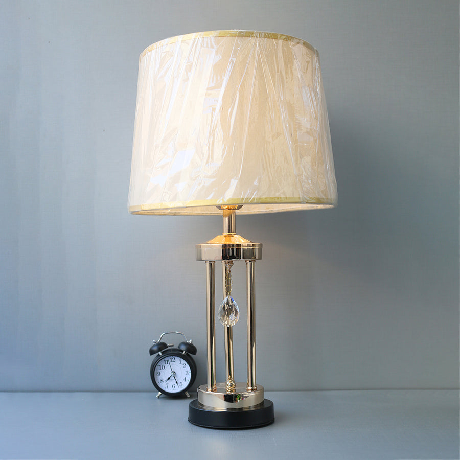 3 Metal Pipes 13×190 French Gold Table Lamp(Pair) for bedrooms
