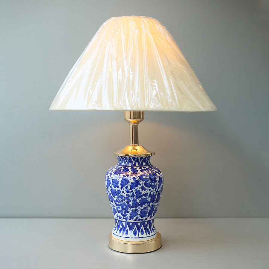 Ceramic Handmade Blue Pottery 05 Table Lamps (Pair) for bedrooms