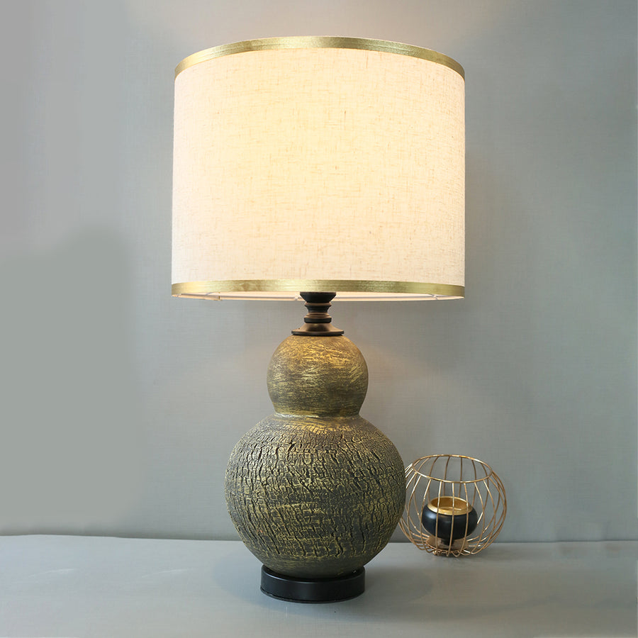 Rustic Bubble Bottle Golden Texture Table Lamps (Pair) for bedrooms