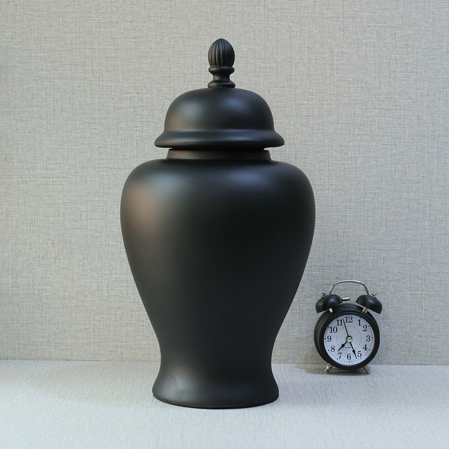 Urn Model 18503 Matt Black (Each) Table Lamp for living rooms