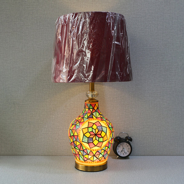 Leather 2025 Hand Made GB Multi Color Double Light Table (Pair) Table Lamp for bedrooms