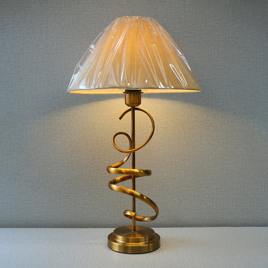 Metal 1112 Spiral Table Lamps (Pair) for bedrooms