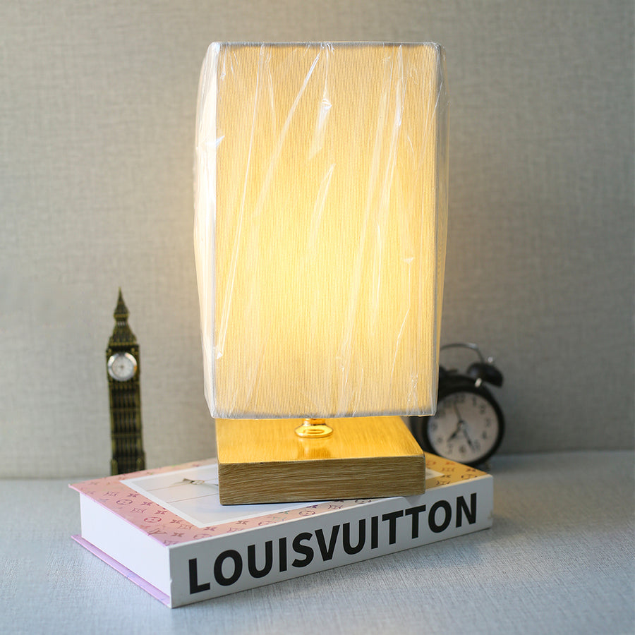 Wooden Base Beach Wood Table Lamps (Pair) for bedrooms