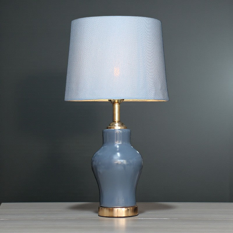 Ceramic Small Raim Grey Table Lamps (Pair) for bedrooms