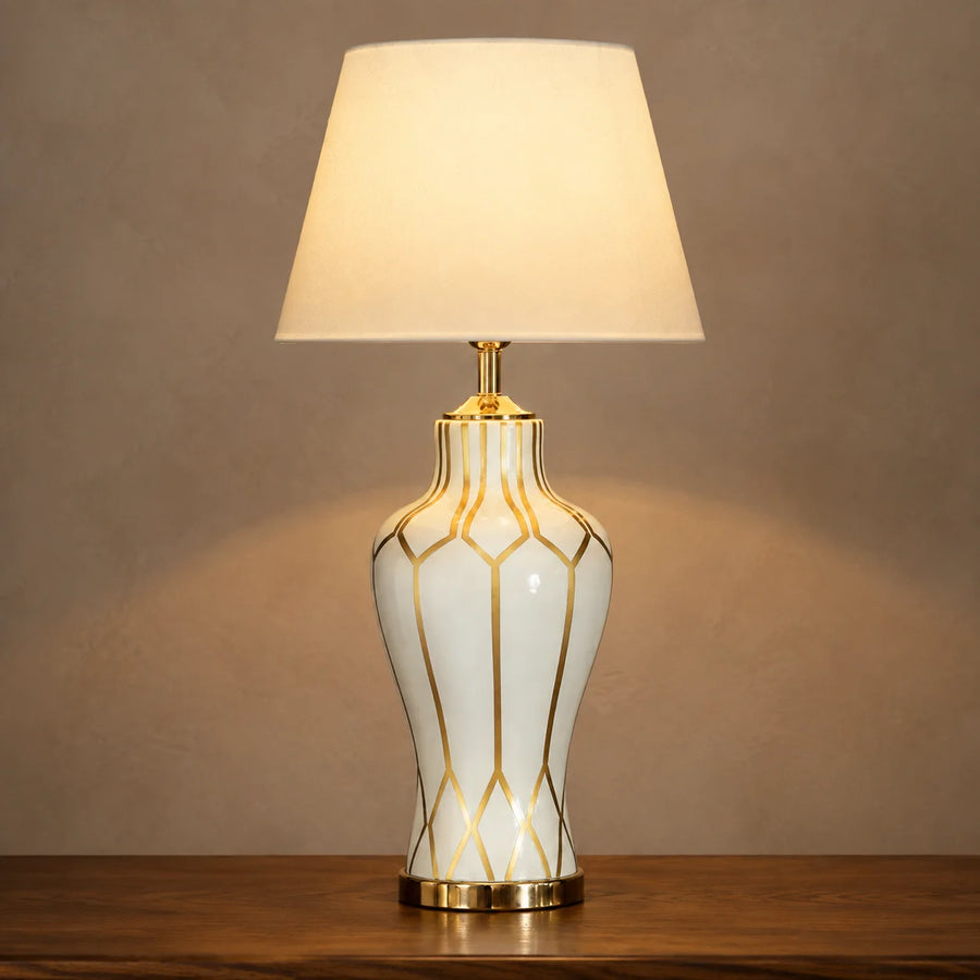 Ceramic Raim HP White Lounge Lamps(Pair)