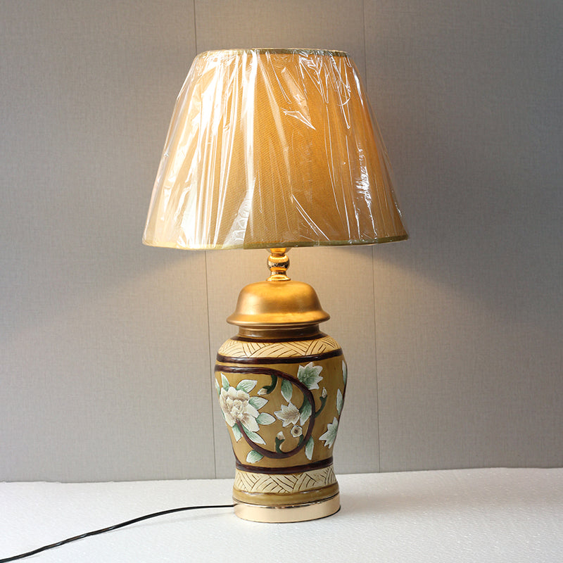 Emboss Pattern Model 2032 Handpainted Table Lamps(Pair) for bedrooms