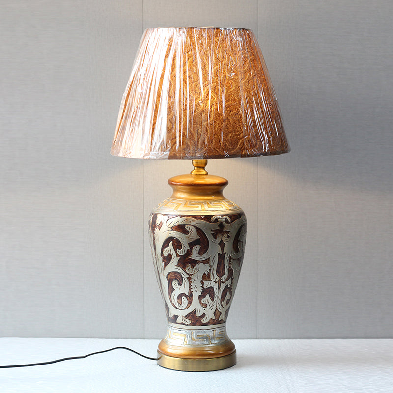 Emboss Pattern Model 033 Handpainted Lamps (pair) for bedrooms
