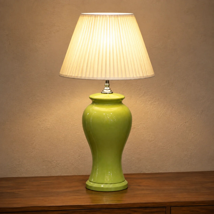 Ceramic Resaim Light Green Lounge Lamps(Pair)