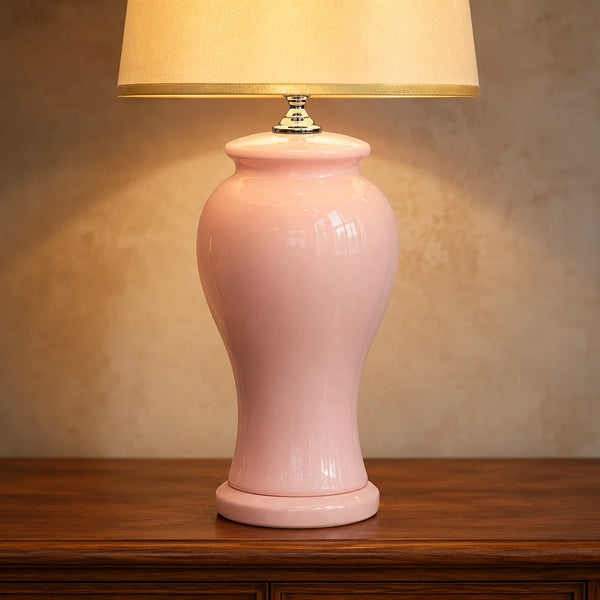 Ceramic Reshaim Pink Lounge Lamp(Pair)