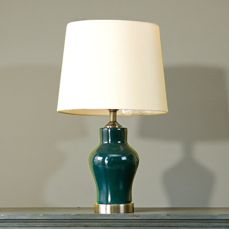 Ceramic Raim Small Green (Pair) Table Lamp for bedrooms