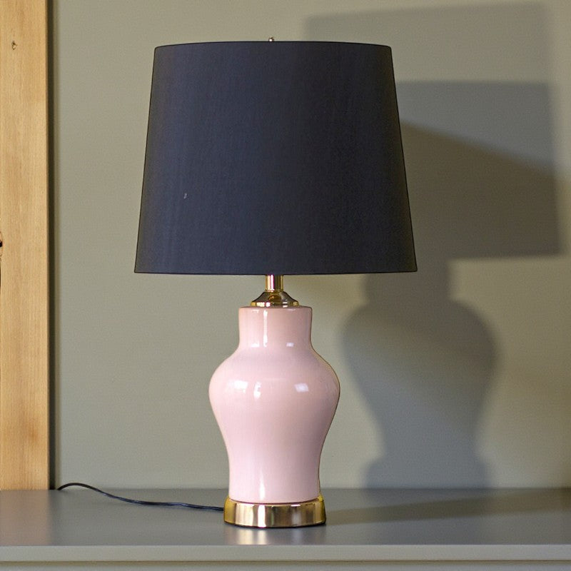 Ceramic Raim Small Pink (Pair) Table Lamp for bedrooms