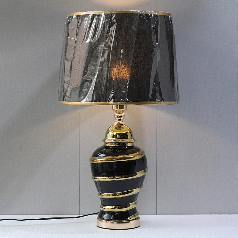 Ceramic Imported Model 983 Black Table Lamp Small (pair) for bedrooms