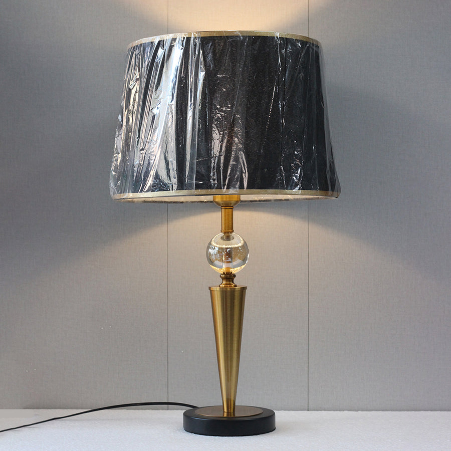 Metal Crystal Cone Table Lamp(Pair) for bedrooms