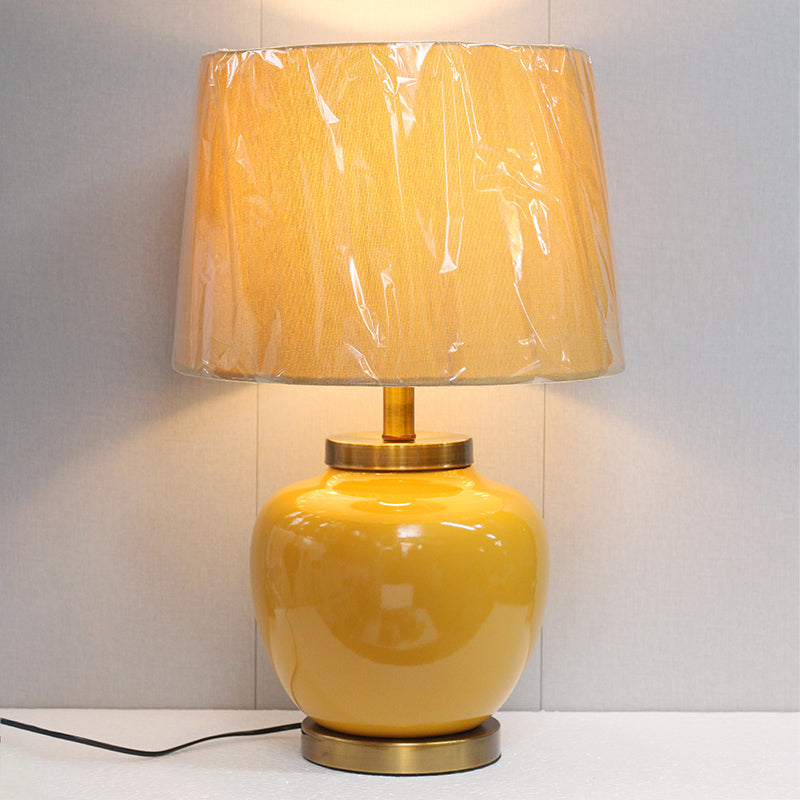 Ceramic 2425 Mustard Table Lamps (Pair) for bedrooms