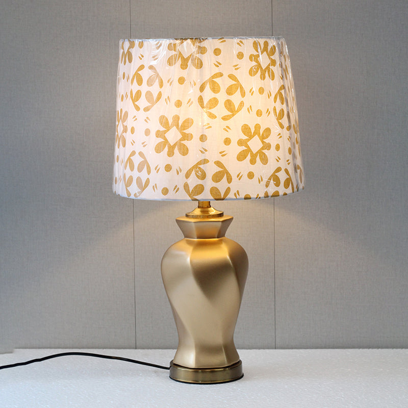 Ceramic Twister Golden 01 Small Table Lamps (Pair) for bedrooms