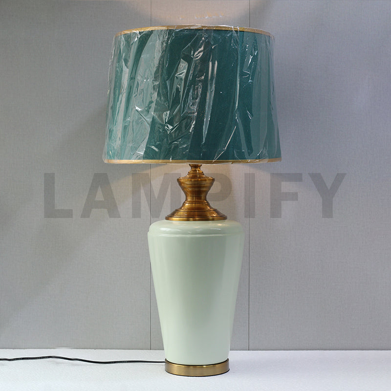Ceramic Model 18504 Mint Green Large Table Lamp (Pair) for bedrooms