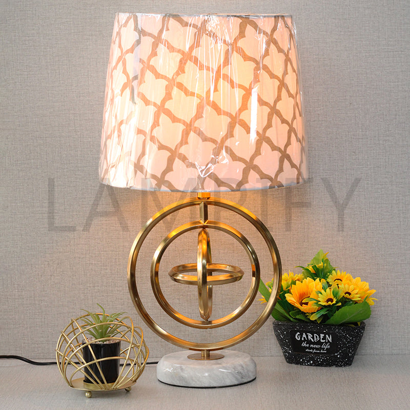 Metal Model 56 marble Base Table Lamp (Pair) for bedrooms