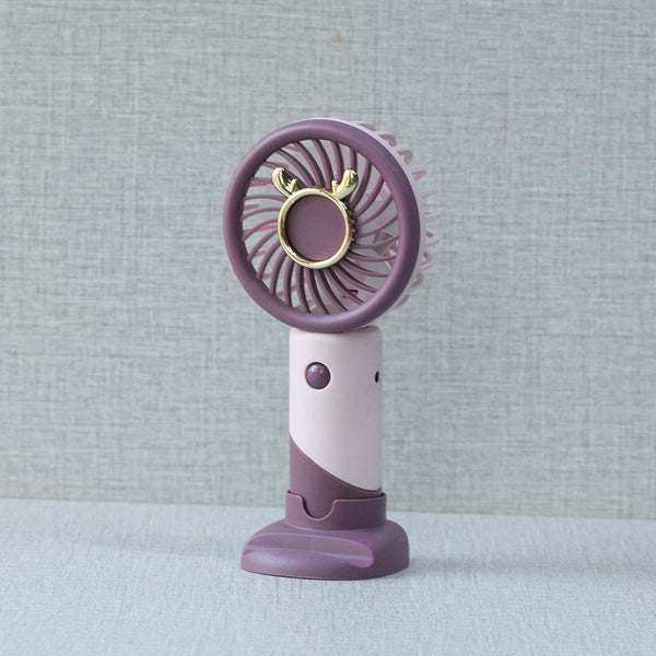Mini Fan –Cool Summer– (Purple & Pink) Table Lamp for bedrooms