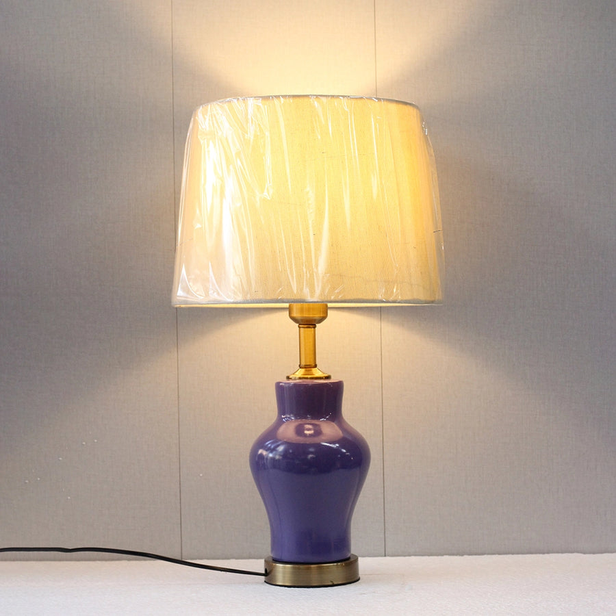 Ceramic Raim Purple Small Table Lamps (Pair) for bedrooms