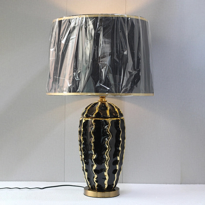 Ceramic Imported Model 914 Black Large Lounge Lamp (Pair) for bedrooms
