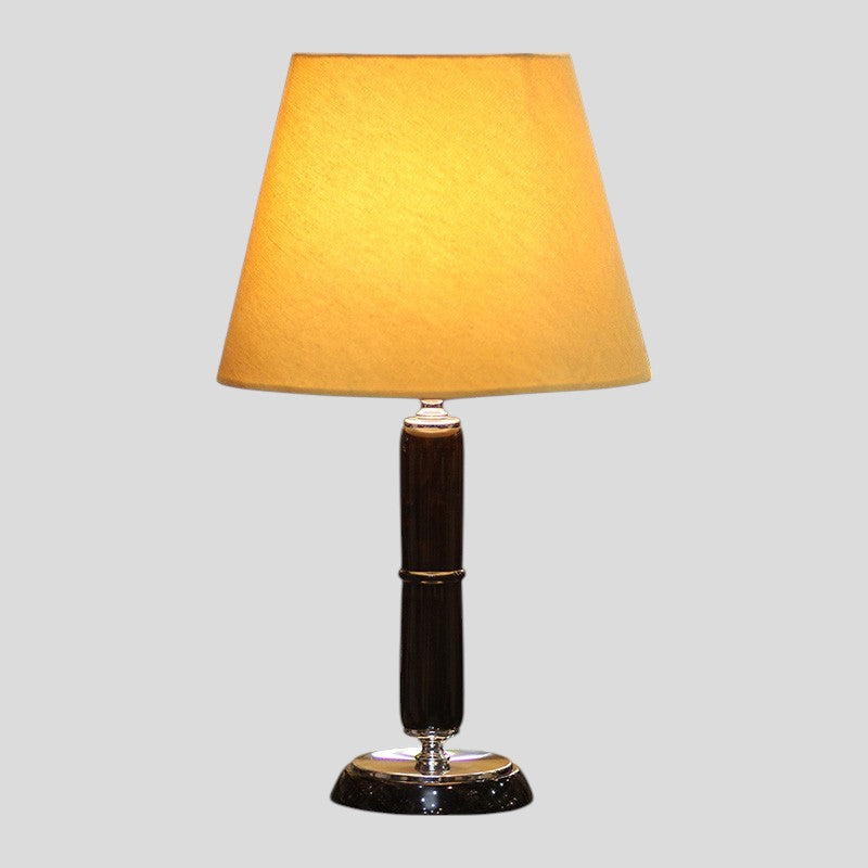 Sheesham Pencil Shape Wooden Table Lamps (Pair) for bedrooms