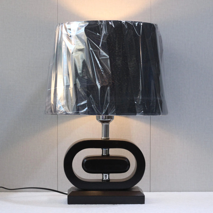 Oval Wooden Ring Table Lamp(Pair) for bedrooms