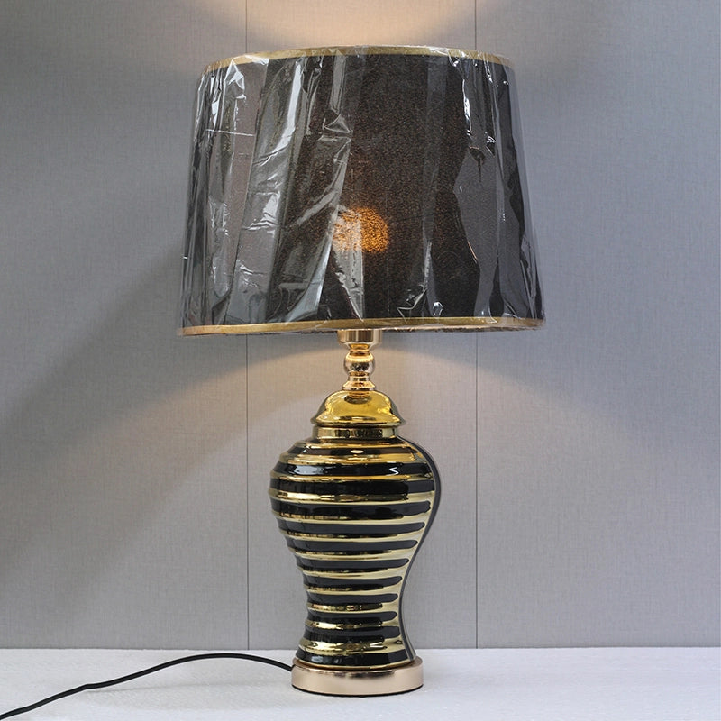 Ceramic Imported Model 989 Black Table Lamp Small (pair) for bedrooms