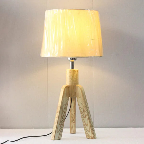 Tripod Beach Wood Table Lamp(Pair) for bedrooms
