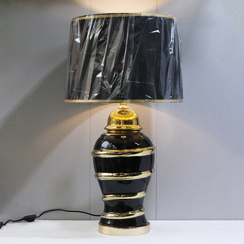 Ceramic Imported Model 983 Black Large Lounge Lamp (Pair) for bedrooms