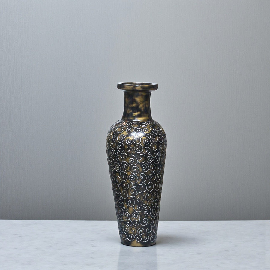 Resin Fiber Vase Golden Antique for Floor (Each) Table Lamp for living rooms