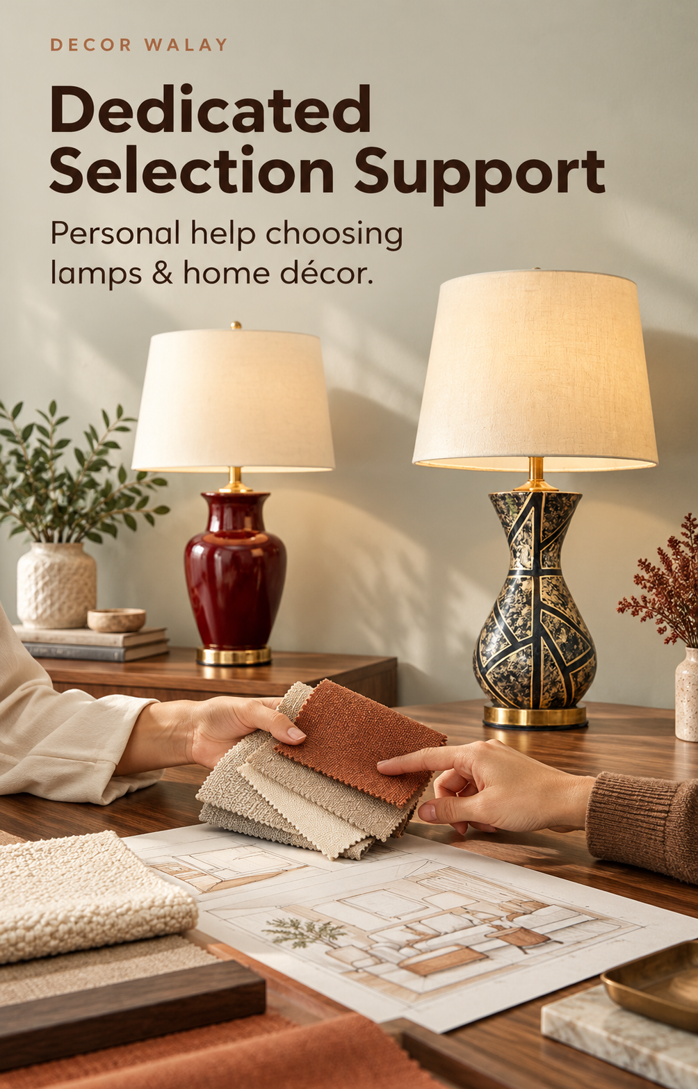 Table Lamp Size and Height Guide for Bedrooms, Consoles and Desks