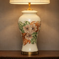 Ceramic HP Resaim Floral Lounge Lamps(Pair)