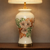 Ceramic HP Resaim Floral Lounge Lamps(Pair)