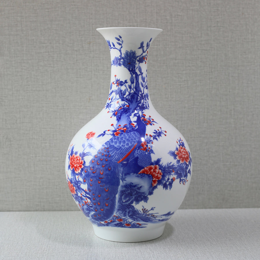 Bluepottry DD 1380 Bottle Surahi Vase (Each) Table Lamp for living rooms