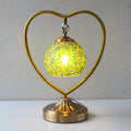 Metal Hanging Heart Turkish Table Lamps (Pair) for bedrooms