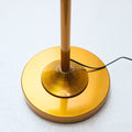 Metal Plain Golden Floor Lamp with Brass Plate (Each) for living rooms