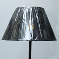Metal Plain Black Floor Lamp with Brass Plate (Each) for living rooms