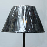 Metal Plain Black Floor Lamp with Brass Plate (Each) for living rooms