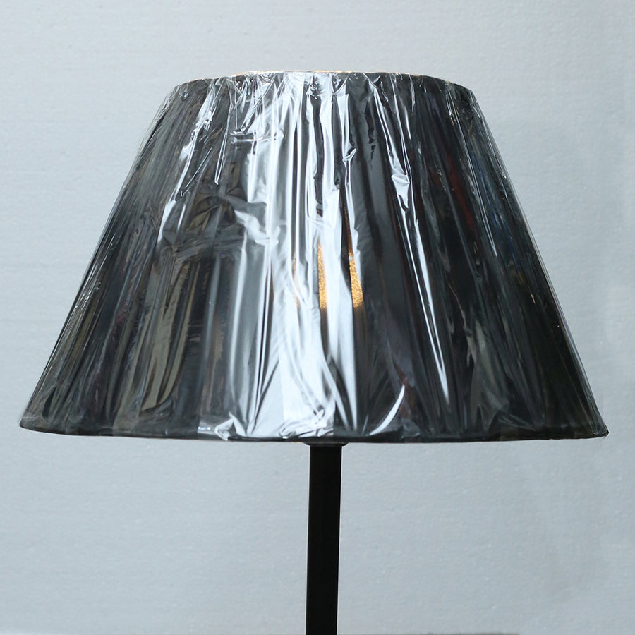 Metal Plain Black Floor Lamp with Brass Plate (Each) for living rooms