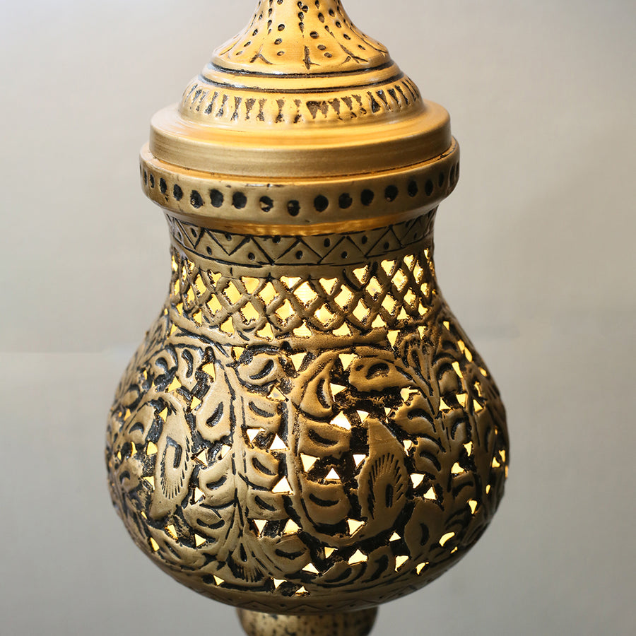 Metal Handcrafted Surahi FLoor Lamp (Each) for living rooms