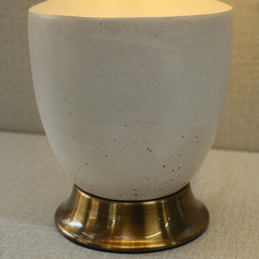 Ceramic 14501 Travertine Table Lamp (Pair) for bedrooms