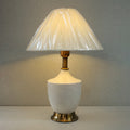 Ceramic 14501 Travertine Table Lamp (Pair) for bedrooms
