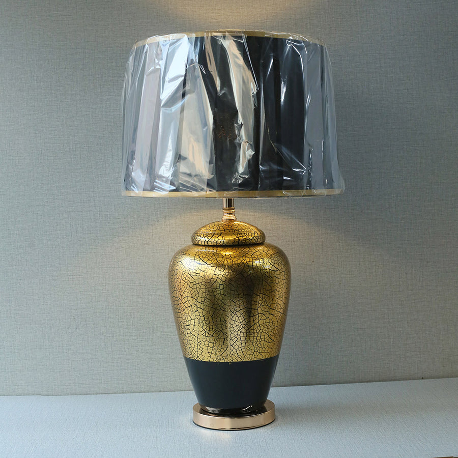 Ceramic Cracker Dual Color Model 1910263 Table Lamps (Pair) for bedrooms