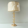 Four Crystal Ball French Gold Table lamps (Pair) for bedrooms