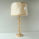 Four Crystal Ball French Gold Table lamps (Pair) for bedrooms